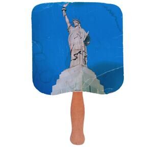 Statue of Liberty Insurance Promo Fan VTG Americana Decor 🗽